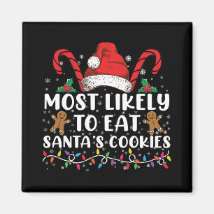 Am wahrscheinlichsten essen Santas Cookies Familie Magnet