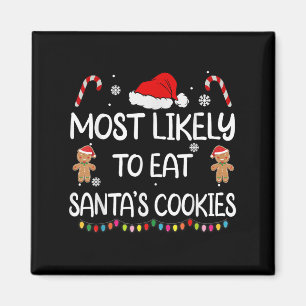 Am wahrscheinlichsten essen Santas Cookies Familie Magnet