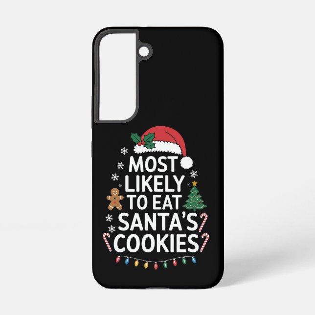 Am wahrscheinlichsten essen Santas Cookies Familie Samsung Galaxy Hülle (Rückseite)