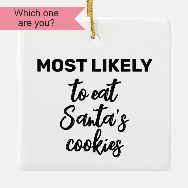 Am wahrscheinlichsten essen Sie die Kekse des Weih Keramikornament (Von Creator hochgeladen)