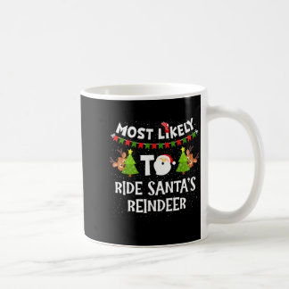 Am wahrscheinlichsten fährt Santas Rentiere Famili Kaffeetasse