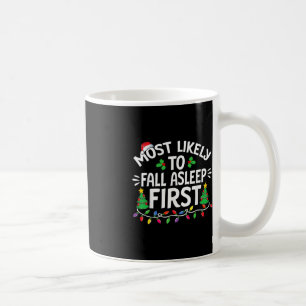 Am wahrscheinlichsten fällt Asleep erste Weihnacht Kaffeetasse