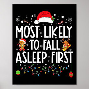 Am wahrscheinlichsten fällt Asleep First Fun Xmas Poster