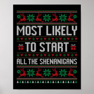 Am wahrscheinlichsten fangen alle Shenanigans Funn Poster