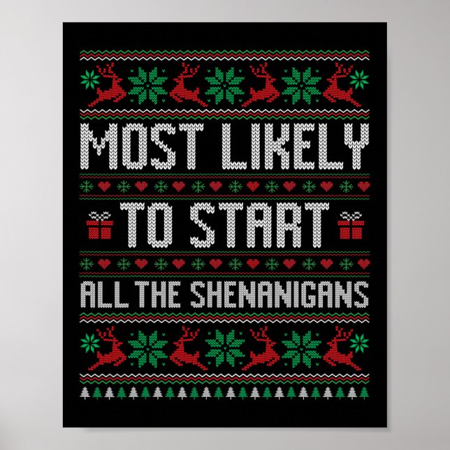 Am wahrscheinlichsten fangen alle Shenanigans Funn Poster (Vorne)
