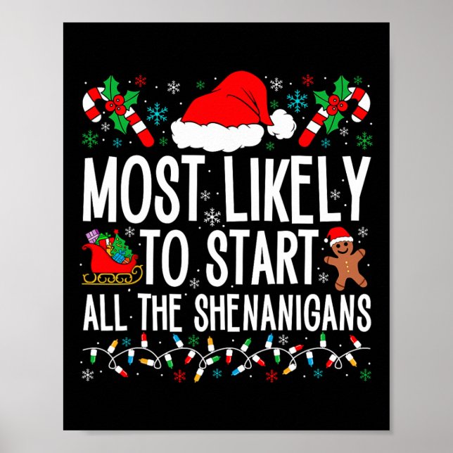 Am wahrscheinlichsten fangen alle Shenanigans Funn Poster (Vorne)