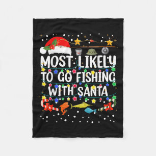 Am wahrscheinlichsten fischen mit Santa Fishing Fu Fleecedecke