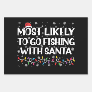 Am wahrscheinlichsten fischen mit Weihnachtsfische Geschenkpapier Set