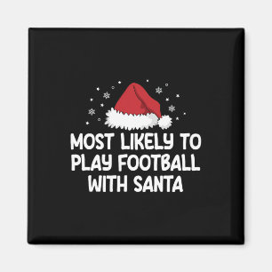 Am Wahrscheinlichsten Fußball Mit Santa Spielt Magnet
