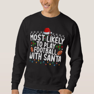 Am wahrscheinlichsten Fußball mit Weihnachten spie Sweatshirt