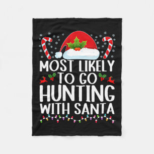 Am wahrscheinlichsten geht die Jagd mit Santa Hunt Fleecedecke