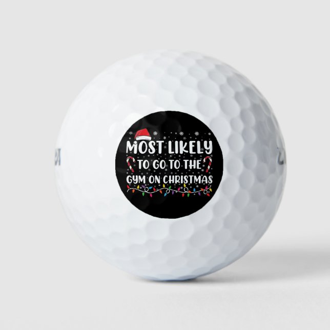 Am wahrscheinlichsten geht es in der Weihnachtsfam Golfball (Vorderseite)