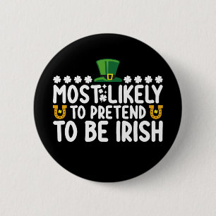 Am wahrscheinlichsten gibt vor, am St. Patrick's D Button