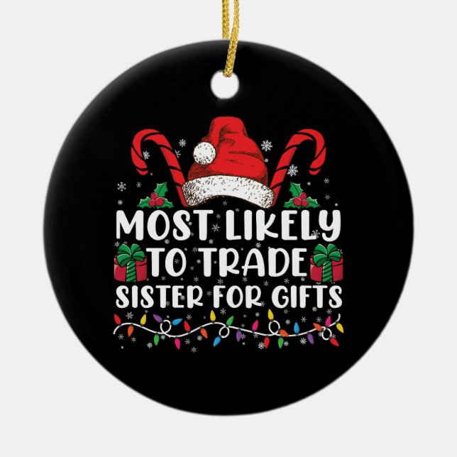 Am wahrscheinlichsten Handelsminister für Geschenk Keramik Ornament (Vorne)