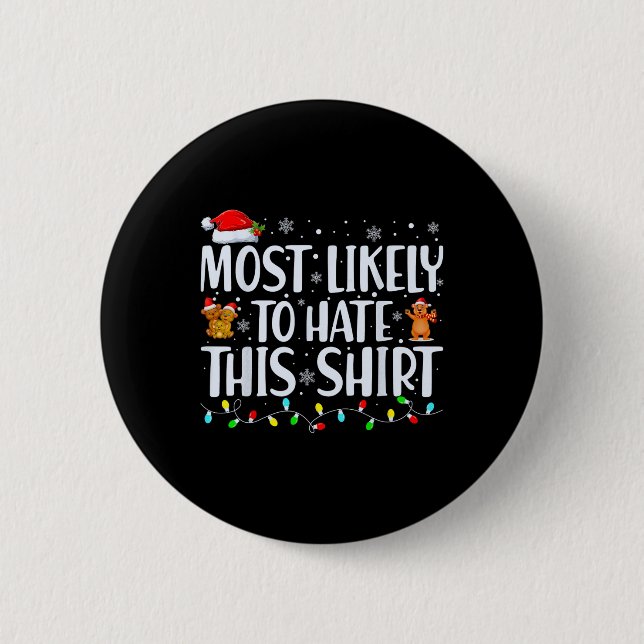 Am wahrscheinlichsten hassen diese Weihnachten Paj Button (Vorderseite)