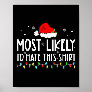 Am wahrscheinlichsten hassen diese Weihnachten Paj Poster