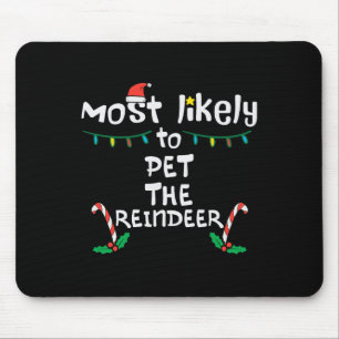 Am wahrscheinlichsten Haustier Weihnachtsmatte Wei Mousepad