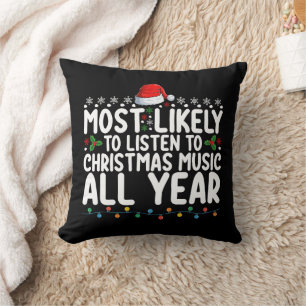 Am wahrscheinlichsten hört man Weihnachtsmusik das Kissen