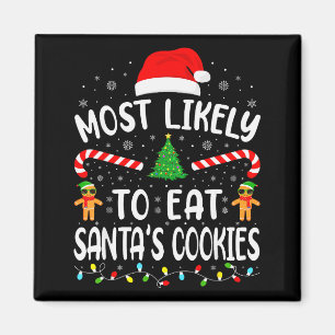 Am wahrscheinlichsten isst Santas Kekse Familie Ma Magnet