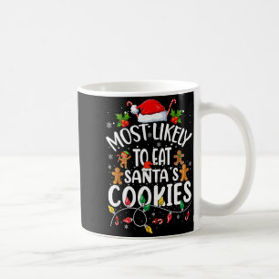 Am wahrscheinlichsten isst Weihnachtsfamilien Keks Kaffeetasse