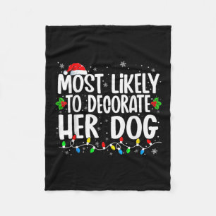 Am wahrscheinlichsten ist, dass ihr Hund Weihnacht Fleecedecke