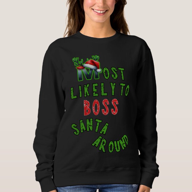 Am wahrscheinlichsten ist der Boss Santa Around Xm Sweatshirt (Vorderseite)