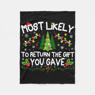 Am wahrscheinlichsten ist es, das Geschenk, das Si Fleecedecke