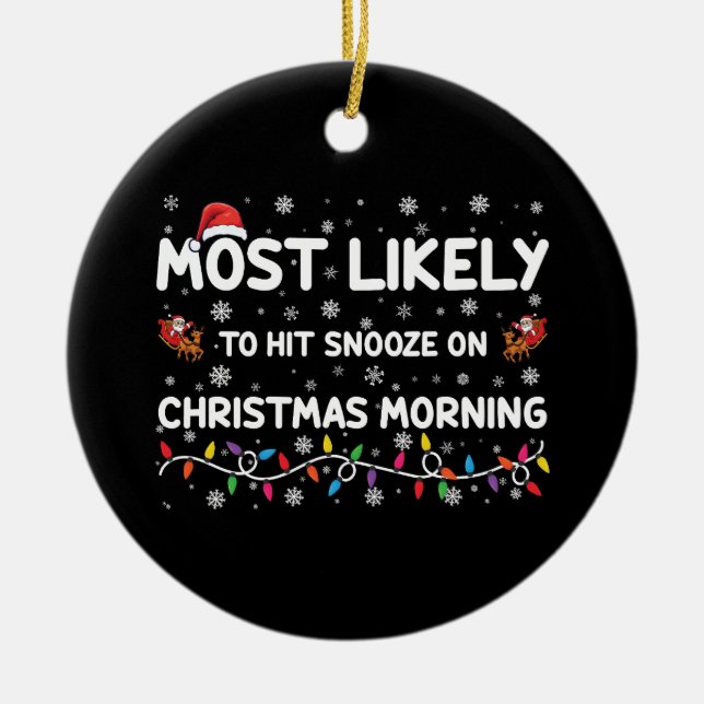Am wahrscheinlichsten ist es, dass am Weihnachtsmo Keramik Ornament (Vorne)