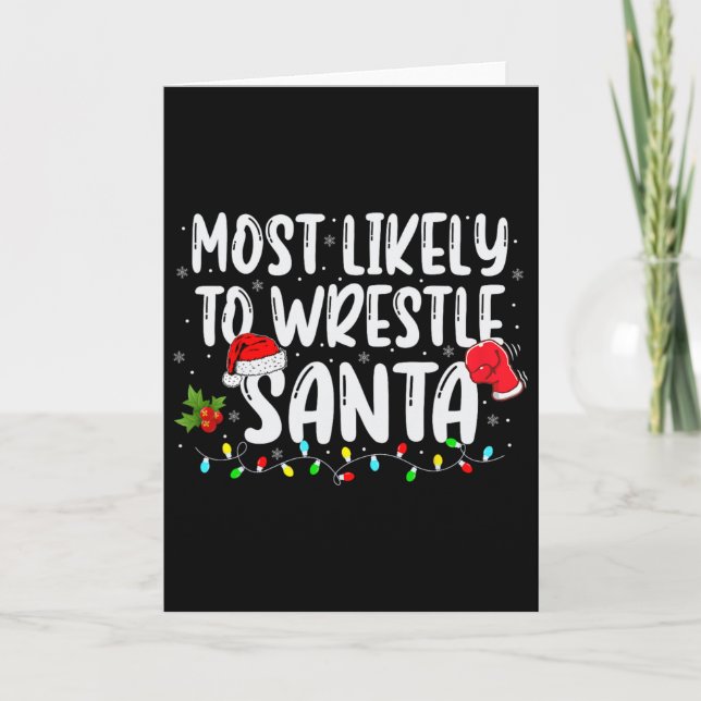 Am wahrscheinlichsten ist es, dass der Weihnachtsk Karte (Vorderseite)