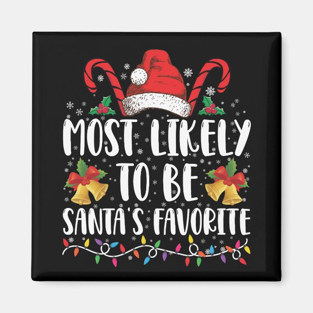 Am wahrscheinlichsten ist es, dass der Weihnachtsm Magnet (Vorne)