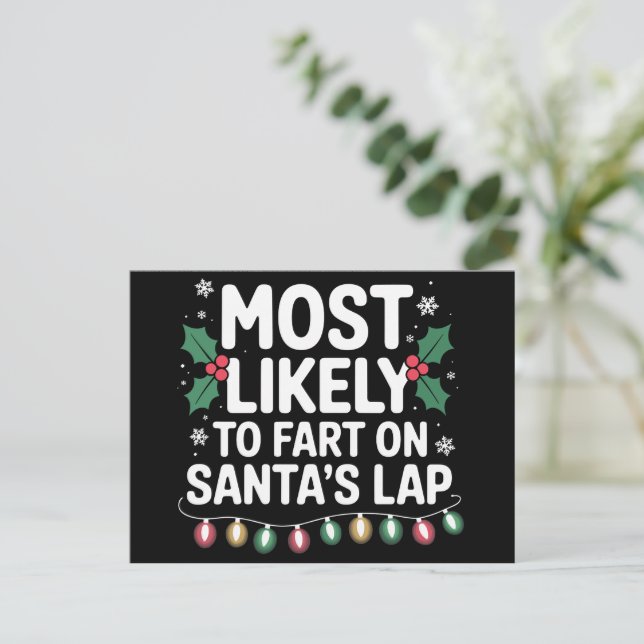 Am wahrscheinlichsten ist es, dass die Furz auf de Feiertagspostkarte (Stehend Vorderseite)