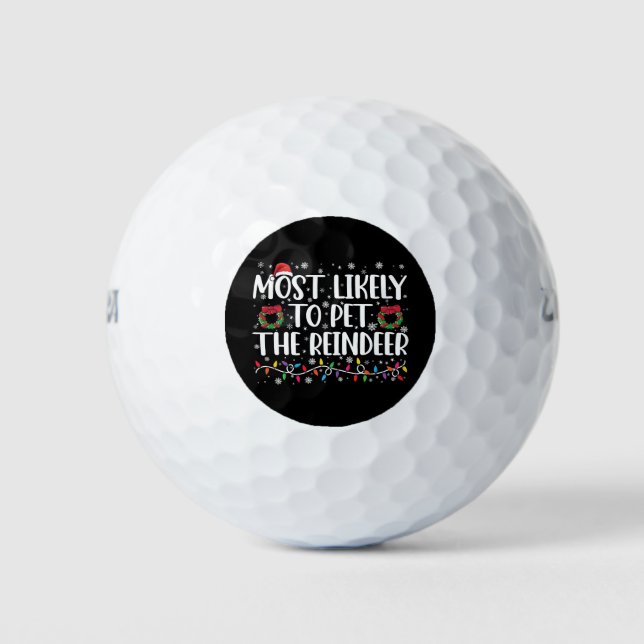 Am wahrscheinlichsten ist es, dass die Rentierfreu Golfball (Vorderseite)
