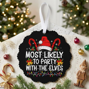 Am wahrscheinlichsten ist es, dass die Weihnachtsf Ornament Karte
