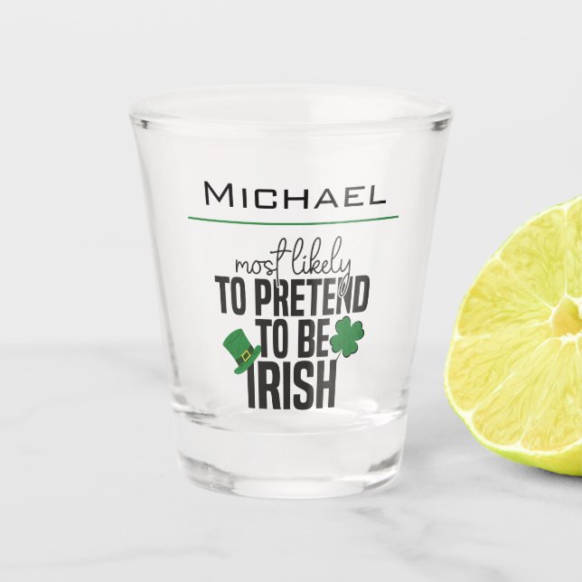 Am wahrscheinlichsten ist es, dass irisches 2-Shot Schnapsglas (Vorderseite)