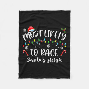 Am wahrscheinlichsten ist es, dass Santa's Sleigh- Fleecedecke