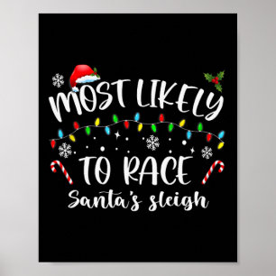 Am wahrscheinlichsten ist es, dass Santa's Sleigh- Poster