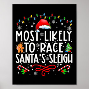 Am wahrscheinlichsten ist es, dass Santa's Sleigh- Poster