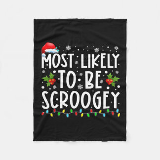 Am wahrscheinlichsten ist es, dass Scroogey Weihna Fleecedecke