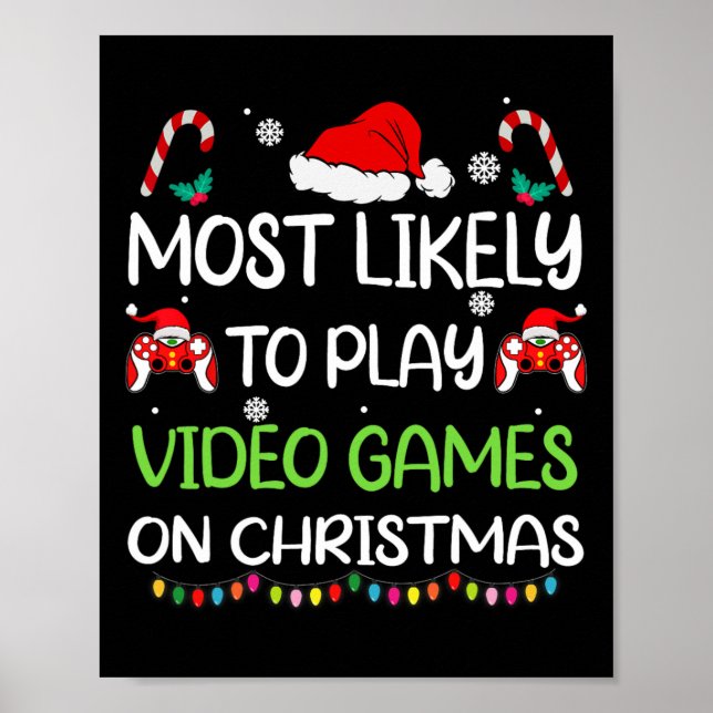 Am wahrscheinlichsten ist es, dass Weihnachts-Game Poster (Vorne)