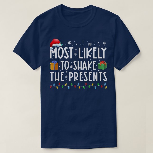Am wahrscheinlichsten ist es, die Weihnachten der  T-Shirt (Design vorne)