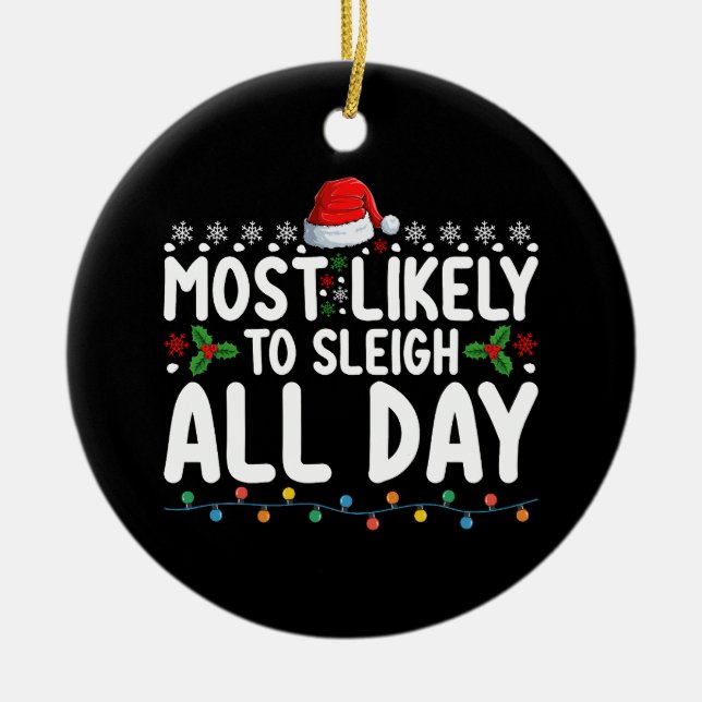 Am wahrscheinlichsten ist es, die Weihnachtsfamili Keramik Ornament (Vorne)