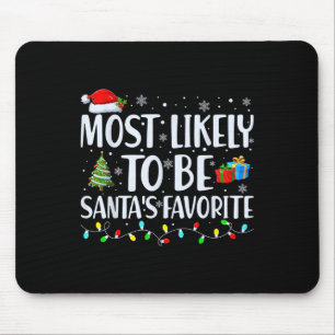 Am wahrscheinlichsten ist es, die Weihnachtsfamili Mousepad