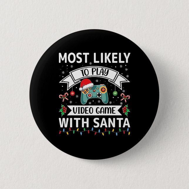 Am wahrscheinlichsten ist es, mit dem Weihnachtsma Button (Vorderseite)