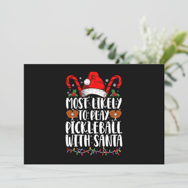 Am wahrscheinlichsten ist es, Pickleball mit der F Einladung (Stehend Vorderseite)