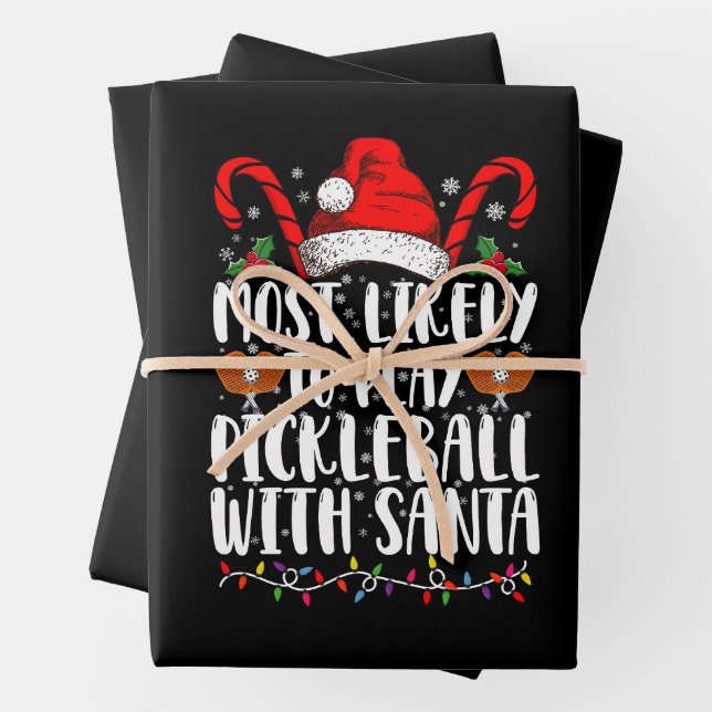Am wahrscheinlichsten ist es, Pickleball mit der F Geschenkpapier Set (Beispiel)