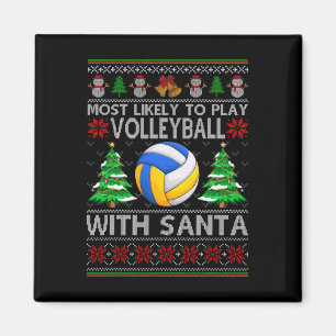 Am wahrscheinlichsten ist es, Volleyball mit Santa Magnet