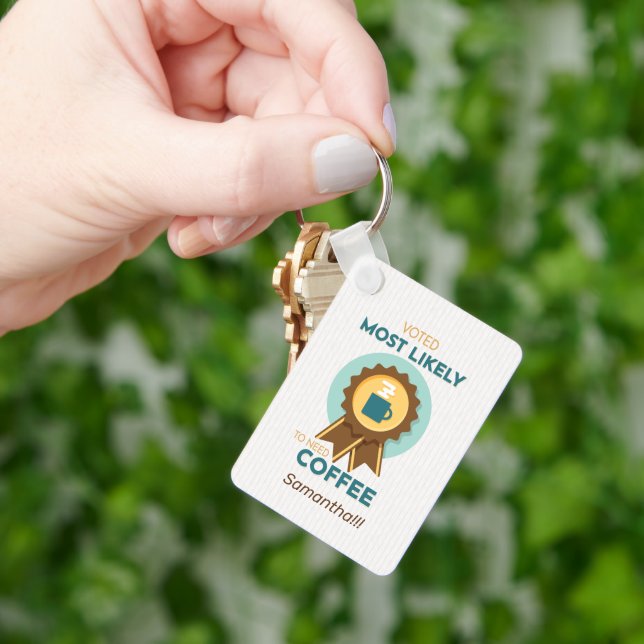 Am wahrscheinlichsten Kaffee Schlüsselanhänger zu  (Hand)