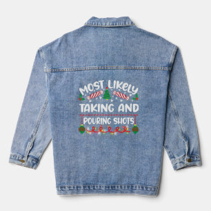 Am wahrscheinlichsten machen und gießen Sie Weihna Jeansjacke