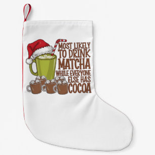 Am wahrscheinlichsten Matcha trinkt und Elf Xmas s Kleiner Weihnachtsstrumpf