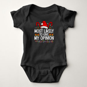 Am Wahrscheinlichsten Meine Meinung Lustiges Weihn Baby Strampler